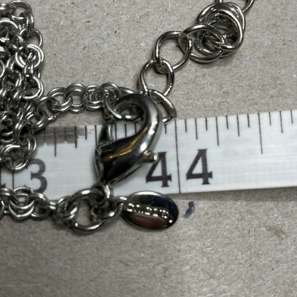 Fun Silver Balls with tiny White Enamel Disco-esque Balls Flirty Fun Chico's - Picture 3 of 4